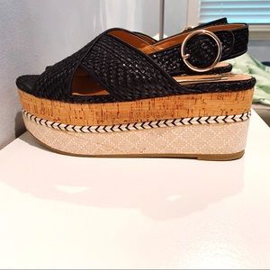 Zara cork sandals *rare*